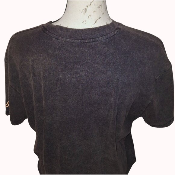 Obsessive Love Womens Graphic Baby Tee Cropped Vintage Fade Wash North Shore 70s - Picture 4 of 6